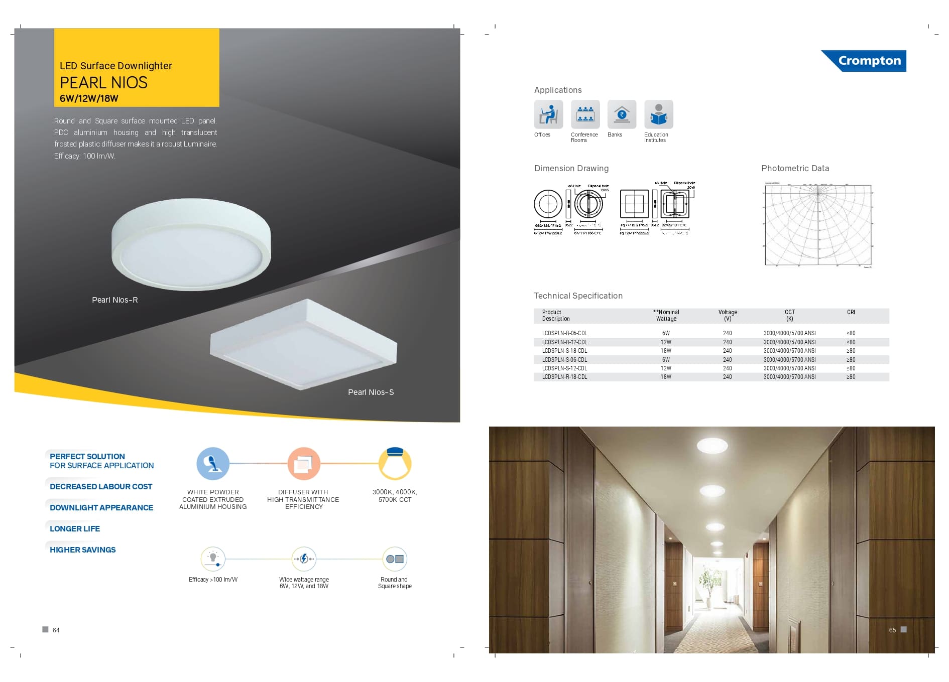 LED Surface Downlighter(PEARL NIOS)